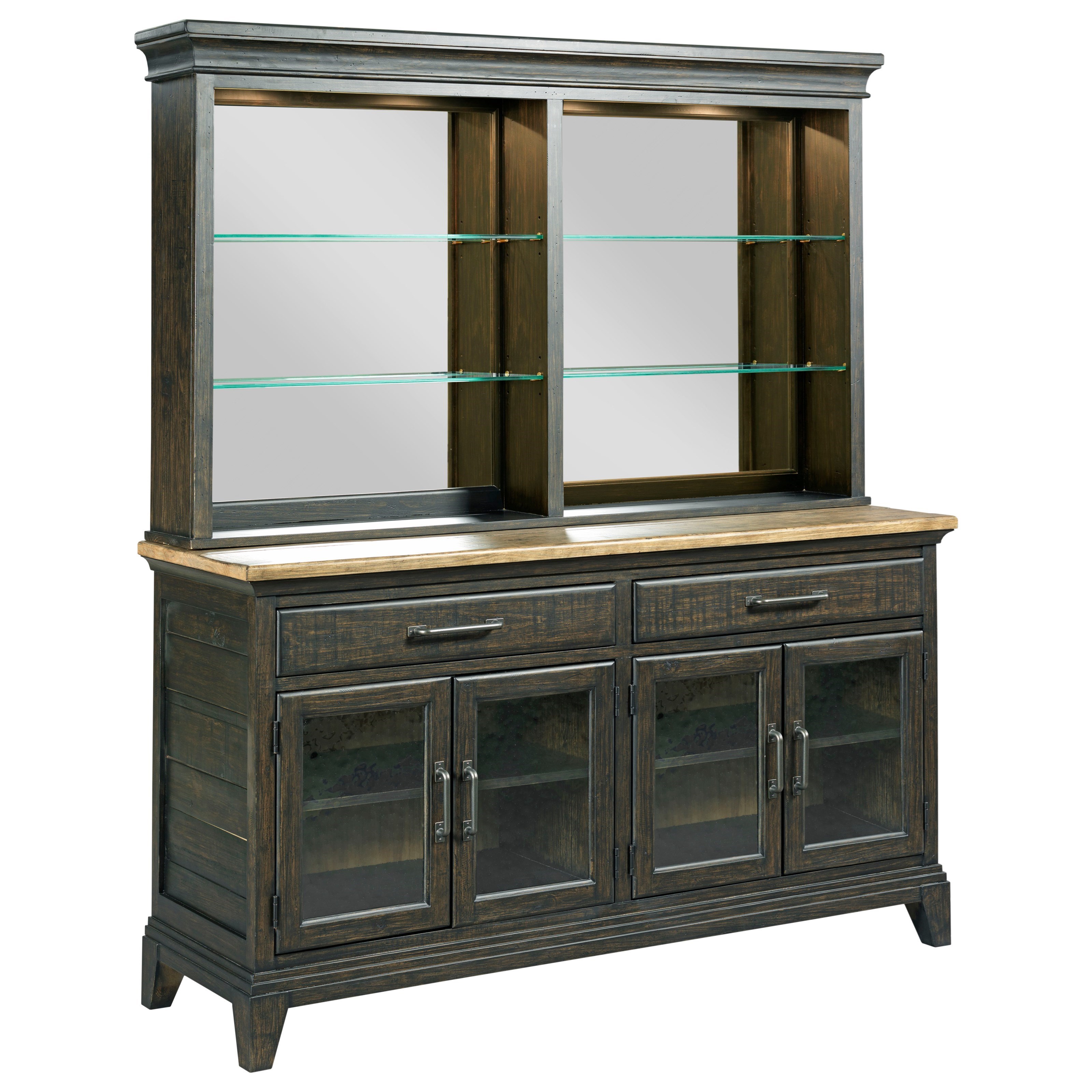 Kincaid Furniture Plank Road Rockland Solid Wood Buffet with Touch